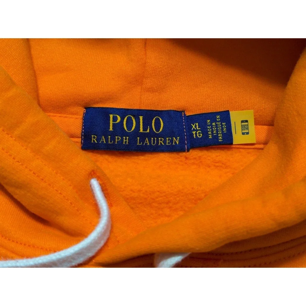 POLO RALPH LAUREN Pullover Hoodie Bright Orange Men's XL